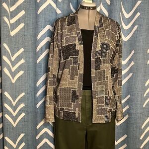 Vintage Impressions Open Front Top with Built-in Tank Top